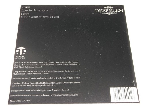 Deep Elem: Lost In The Woods Orig NEAR MINT BLUE VINYL 7" - Bild 4 von 4