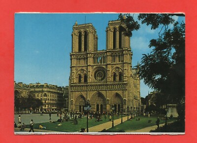 PETITE PLAQUE BRONZE Paris Cathédrale Notre Dames Signée D.C EUR 29,99
