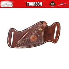 TOURBON Leather Garden Tool Holster Pruner Shears Sheath Scissors Belt Pouch