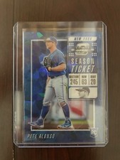 2019 Panini Contenders Optic Blue Ice Prizm #1 Pete Alonso 14/99 (RC)
