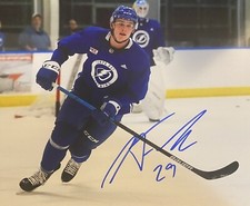 Nolan Foote Signed 8x10 Photo! Tampa Bay Lightning/ NJ Devils W/coa