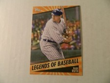 2021 Topps Opening Day Legends of Baseball Card of Babe Ruth. - Yankees  