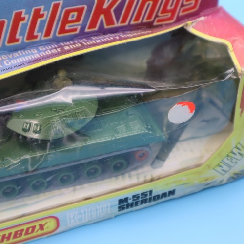VINTAGE 1975 MATCHBOX Battle kings K-109 M-551 Tank W/Figures IN BOX SEE PICS - Picture 7 of 7