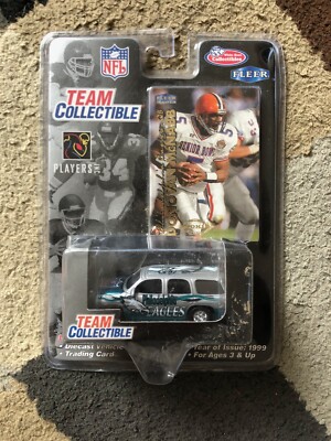 Team Collectible 3.5'' Diecast CAR Fleer NFL Limited Trade Card McNABB New 1999