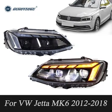 HCmotion LED Headlights For 2011-2018 VW Jetta MK6 Blue Animation