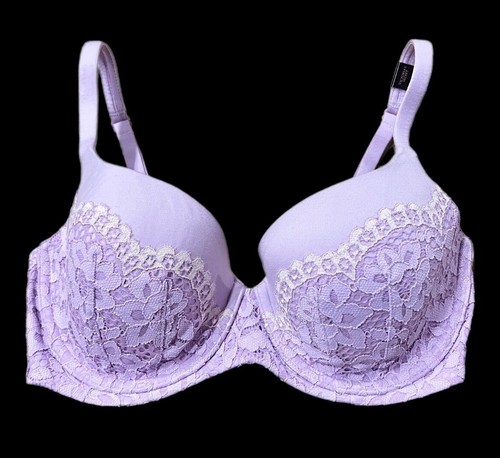 Victorias Secret Body By Victoria Lined Demi Underwire Bra 32DD Lavender New