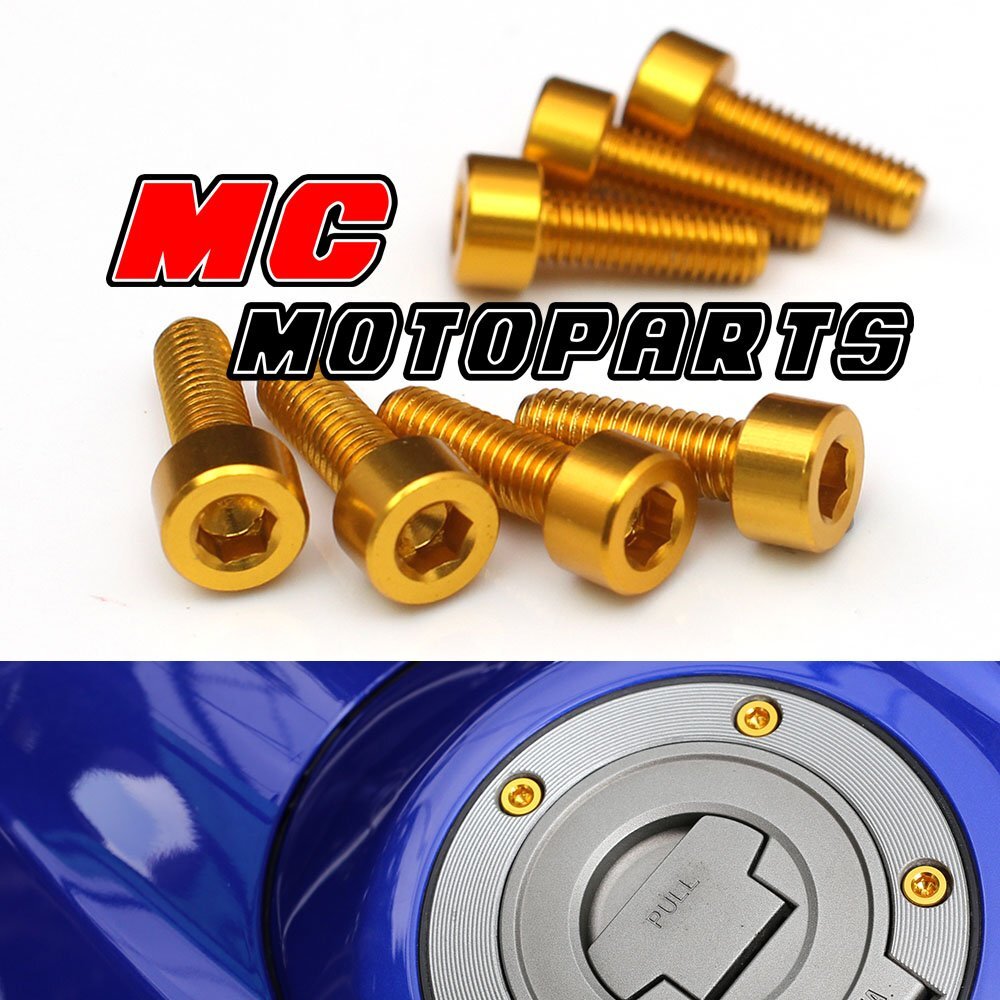 Gas Fuel Tank Cap Bolt Kit For Kawasaki Ninja 500 R ZX7R ZG1000