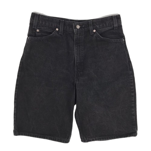Black Denim Jean Shorts Relaxed Men 