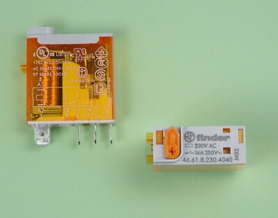 46.61.8.230.4040 - Finder Steck / Print Relais 230V AC 1xUM 16A - 4C - AgSnO2