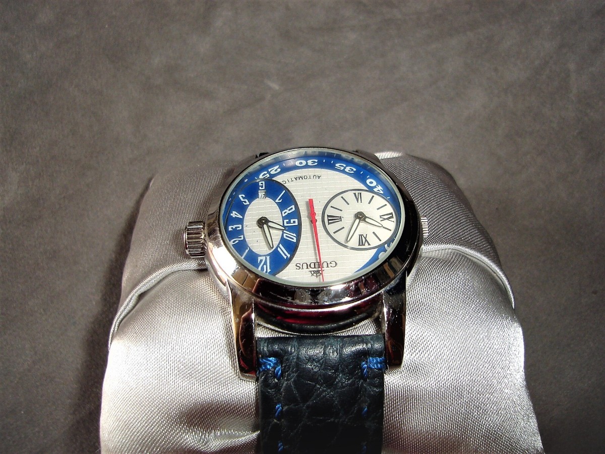 RARO Orologio GUIDUS DUAL TIME AUTOMATICO Nuovo 