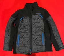 WeatherProof Boys/Jr Black/Blue Winter Fall Jacket Coat Fleece Lined/Size L