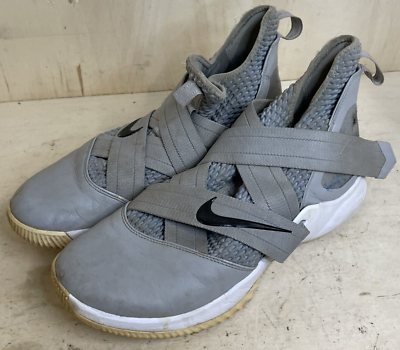 Men's Nike LeBron Soldier 12 Wolf Grey Athletic Shoes Size 12