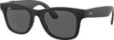 Ray-Ban Stories Wayfarer Smart Glasses Matte Black Frame Gray Lens 50 mm RW4002.