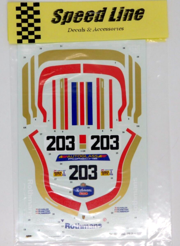 Decal Speed Line Porsche 961 Rothmans Le Mans 1986 1987 1:24 SPD 21