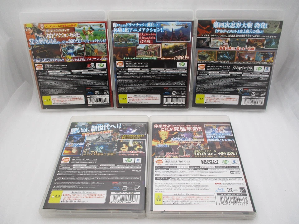 PS3 NARUTO Narutimate Storm 1 2 3 Revolution & Generation 5pcs Japan PlayStation - Image 2 of 4