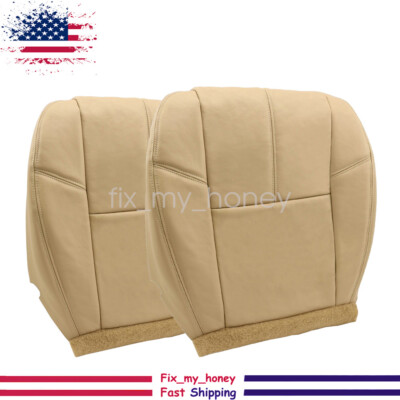 Fits Power Heated Seats Tan Leather Bottom Seat Cover For 2003-2007 Chevy Silverado Driver Side Seat Covers Silverado - Foto 9
