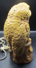 Vintage Chalkware Double Owl TV Mantle Clock Full Working Condition Lanshire — photo 10