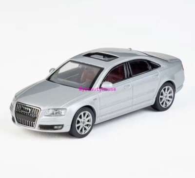 Masdi 1:64 Silver A8 D3 W12 Luxury Sedan Sports Model Diecast Metal Car