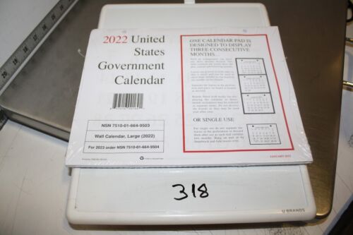 2022-us-government-wall-calendar-single-ebay