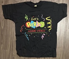 Vintage Lets Party Home Video Promo Shirt Mens XL Early 2000s Y2K New