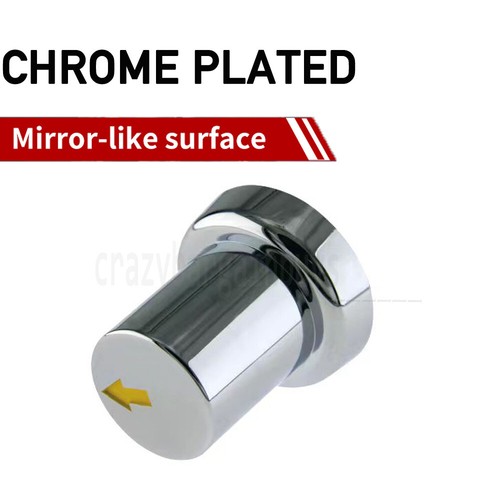 20X 33mm Wheel Nut Covers Safety Arrow Chrome ABS Caps For Semi Trucks Trailers - Picture 8 of 12
