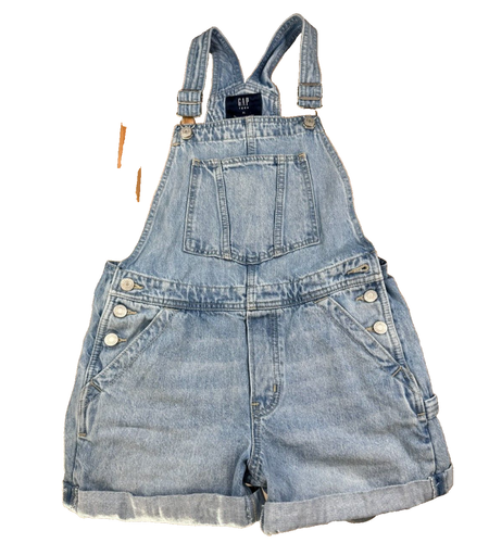 Gap Teen Denim Overall Shorts Youth Girls Size XL