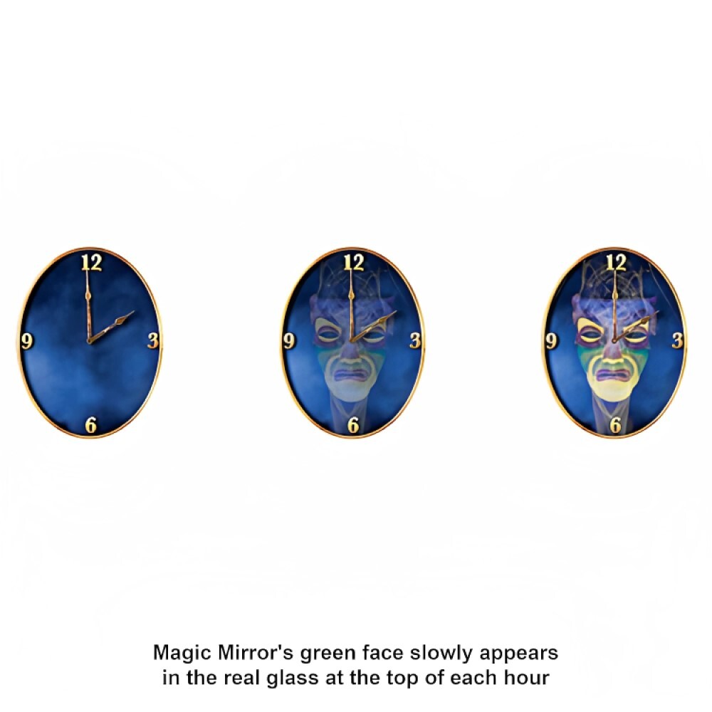 Bradford Exchange Disney Classic Villains Timeless Treachery Musical Wall Clock
