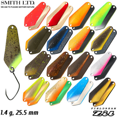 Smith Fieldream Zil 1.4 g Assorted Colors Trout Spoon