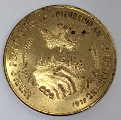 Vintage 1975 Numismatic American Coin Club World Peace