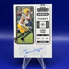 Samori Toure 2022 Contenders Rookie Ticket Auto