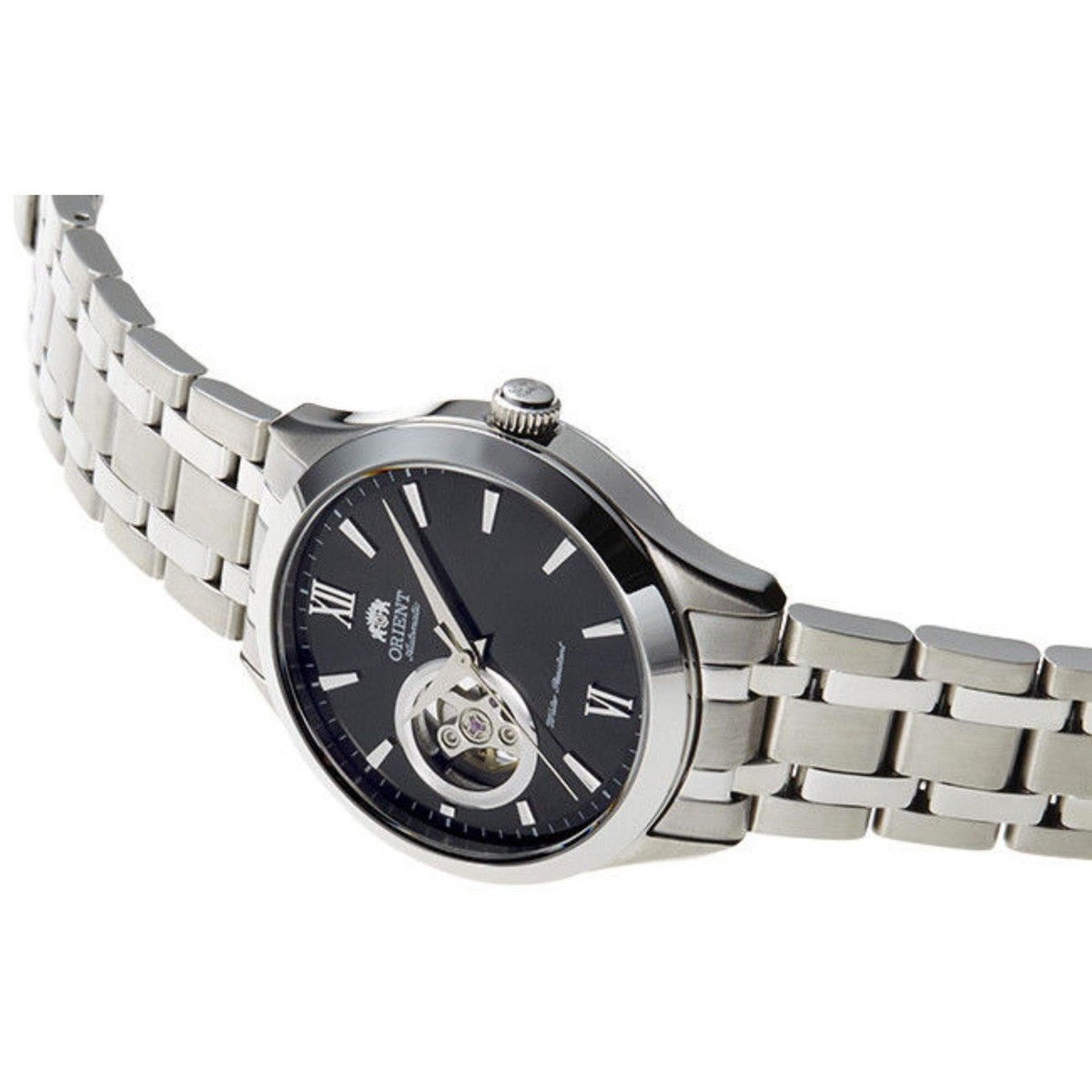 Orient Contemporary Automatic Black Dial Steel Strap Men's Watch