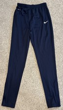 90s/Y2K Nike Women  s Teamwear Soccer/Track Pants  Taper Leg  Navy  Large