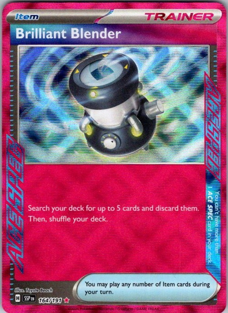 Pokemon Surging Sparks Brilliant Blender 164/191 NM Holofoil