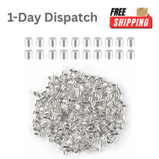 TKYPZY 500 Pcs 2mm Crimp Beads Silver Tube for Jewelry