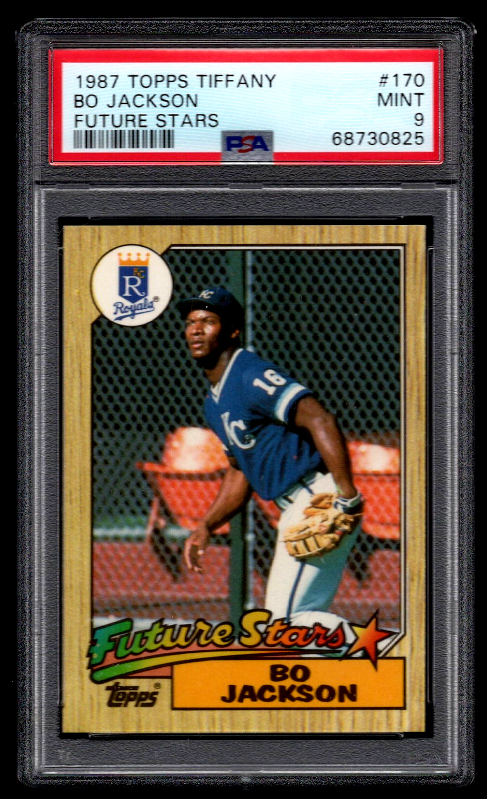 BO JACKSON 1987 TOPPS TIFFANY #170 PSA 9 MINT BASEBALL ROOKIE CARD GRADED