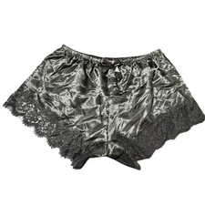 Silk & Lace Black Sleep Shorts Women’s S Sexy Witchy Dark Fairy Romantic Goth