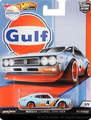 Mini Car 1/64 NISSAN LAUREL 2000SGX ''Hot Wheels Car Culture Gulf Racing'' [FYN58]