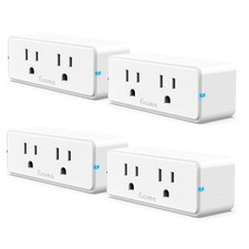 Govee Smart Plug 4 Pack, Dual Outlet, WiFi/Bluetooth