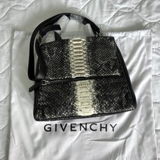 Givenchy Pandora Snake Crossbody Top Handle Leather Bag