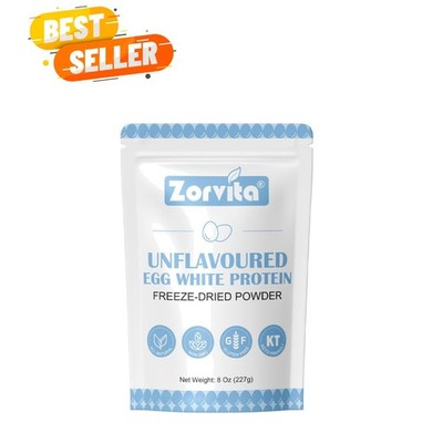 Convenient 8 Oz Freeze-Dried Egg White Powder - Perfect for Protein Boost