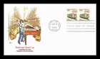 DR JIM STAMPS US COVER RAILROAD MAIL CAR TRANSPORTATION SERIES FDC FLEETWOOD