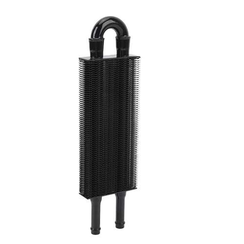  Black 2 Row Transmission Oil Cooler Aluminium Alloy 233mm Universal Engine Oil - Bild 8 von 12