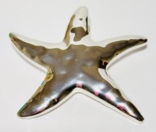 Silver Tone Starfish Pendant 2 Inch.