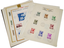 BELGIUM 1930s-1940s COLLECTION OF PHILATELIC PAGES WITH CHARITY SETS