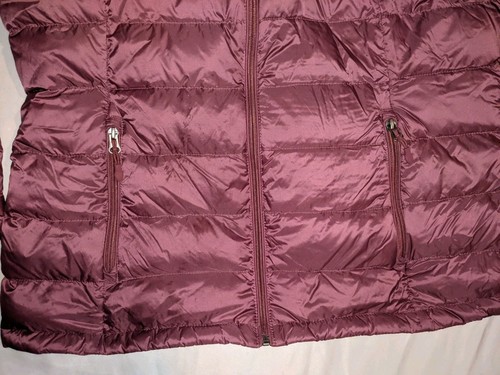 Charter Club Quilted Jacket Duck Down Size XL Removable Hood Full Zip - Picture 12 of 23