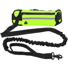 Hands Free Dog Leash Reflective Leash with Waist Bag Retractable Elastic Belt Do