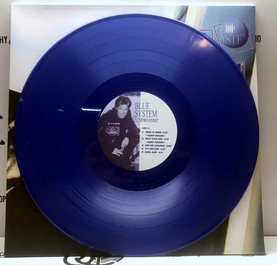 LP Blue System - «Body to Body» 1996 (Reissue 2024) Blau Vinyl NEU in OVP - Bild 3 von 4