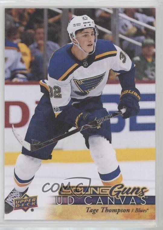 2017-18 Upper Deck UD Canvas Young Guns Tage Thompson #C100 8hk