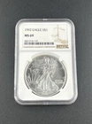 1992-American Silver Eagle MS69 NGC Graded  -249