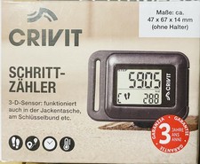 Crivit Schrittzähler / Pedometer 